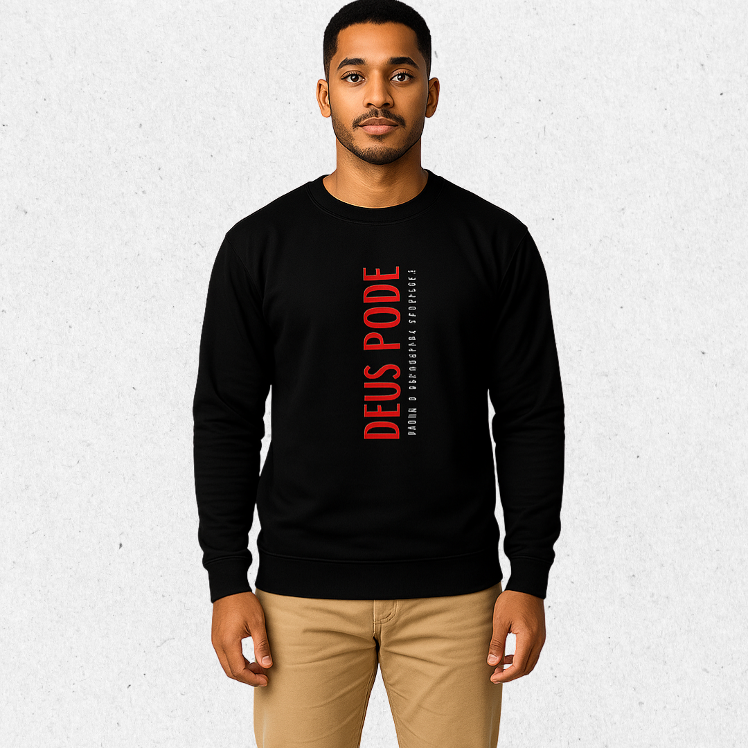 Blusa de Moletom "Deus pode fazer o impossível acontecer"